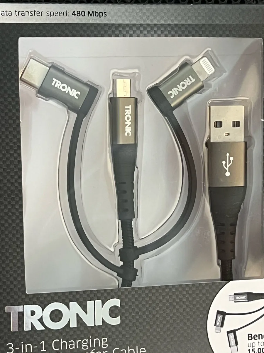 3-in-1 data and charging cable type A to micro &C - Image 4