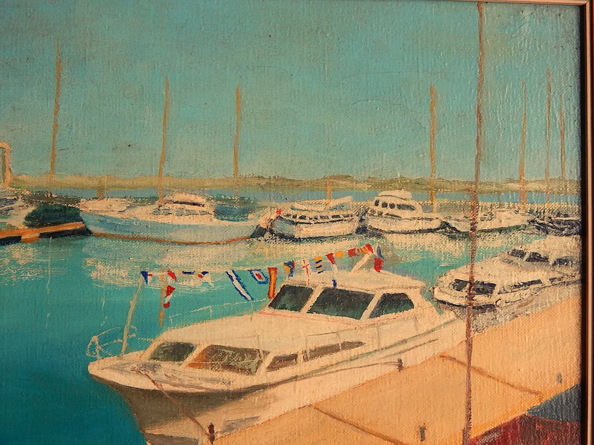 Signed Vintage Oil on Canvas Painting of Ramsgate - Image 3