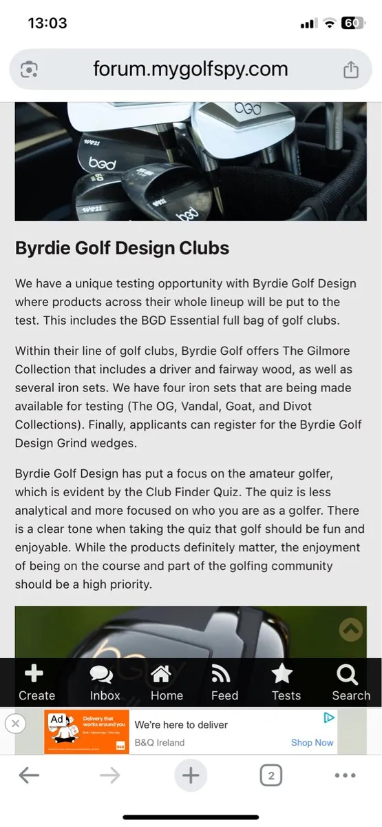 BGD Byrdie golf irons set - Image 2