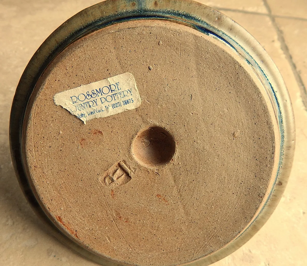 Vintage Tin and Rossmore Pottery Candle Holders - Image 3