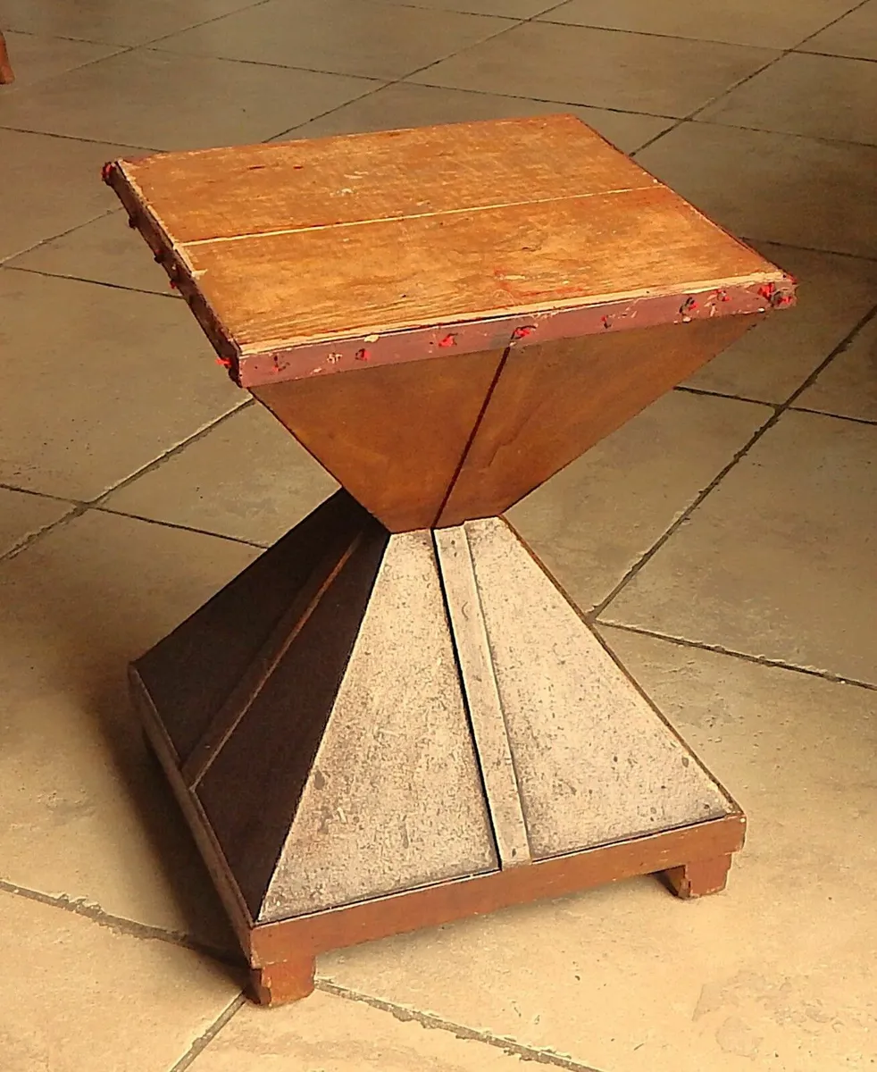 Vintage Wooden Stool/Side Table - Image 1