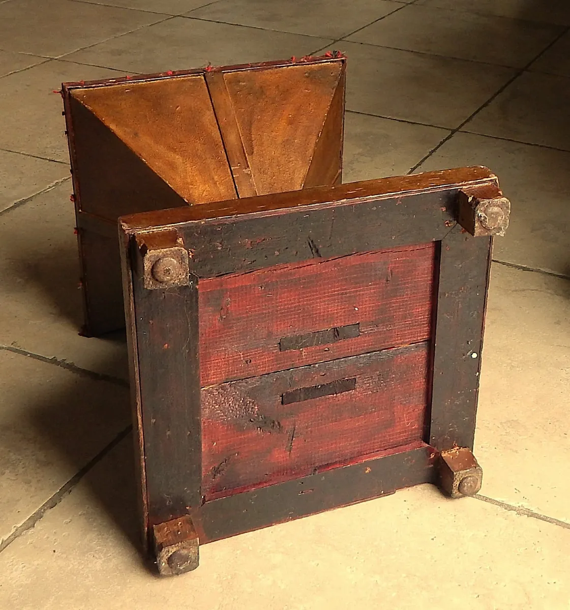 Vintage Wooden Stool/Side Table - Image 4