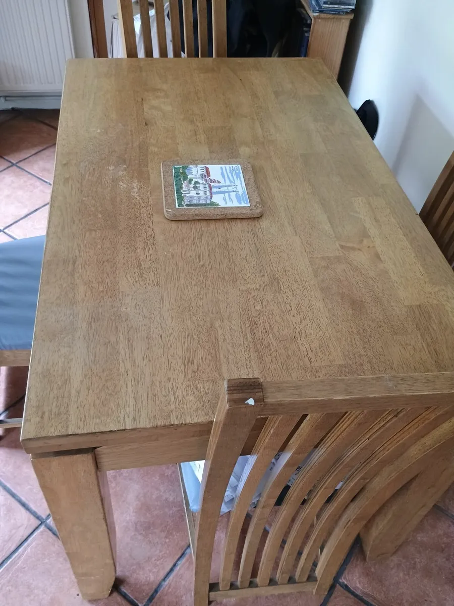 Dining Table and 4 Chairs - Image 1