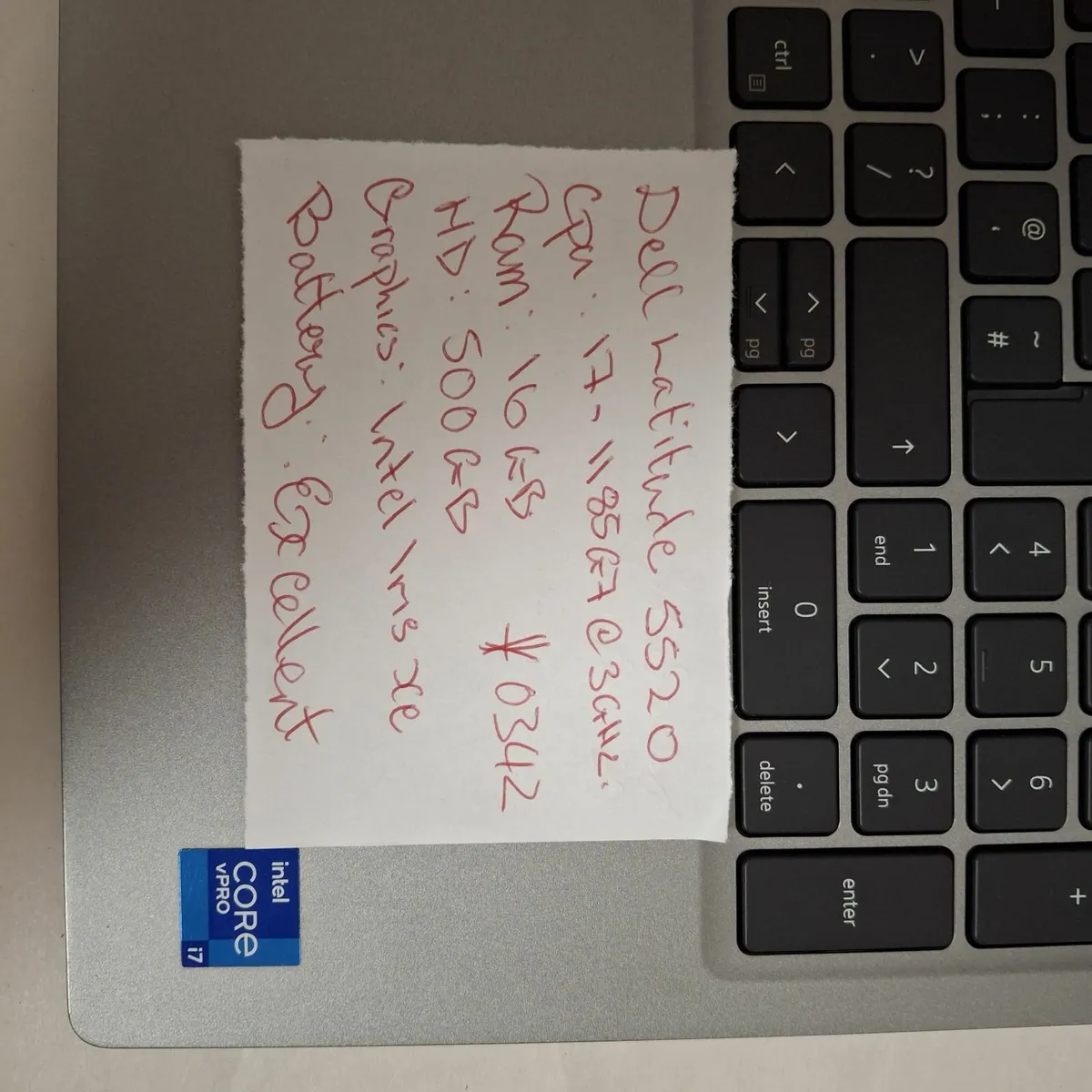 Dell Latitude 5520 i7 11th Gen, 16GB RAM, 512GB SS - Image 4