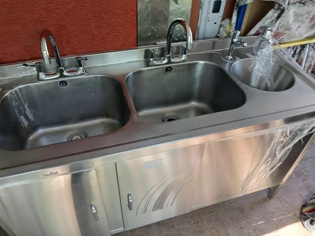 Stainless steel cabbinet ....(3)sinks unit  delive - Image 2