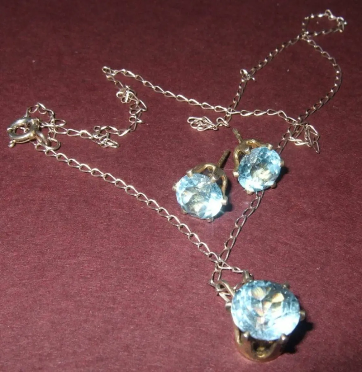 Vintage Silver Earrings and Pendant Set - Image 2