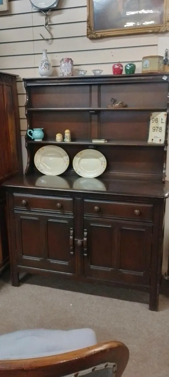Dark Elm Ercol Kitchen Dresser - Image 1