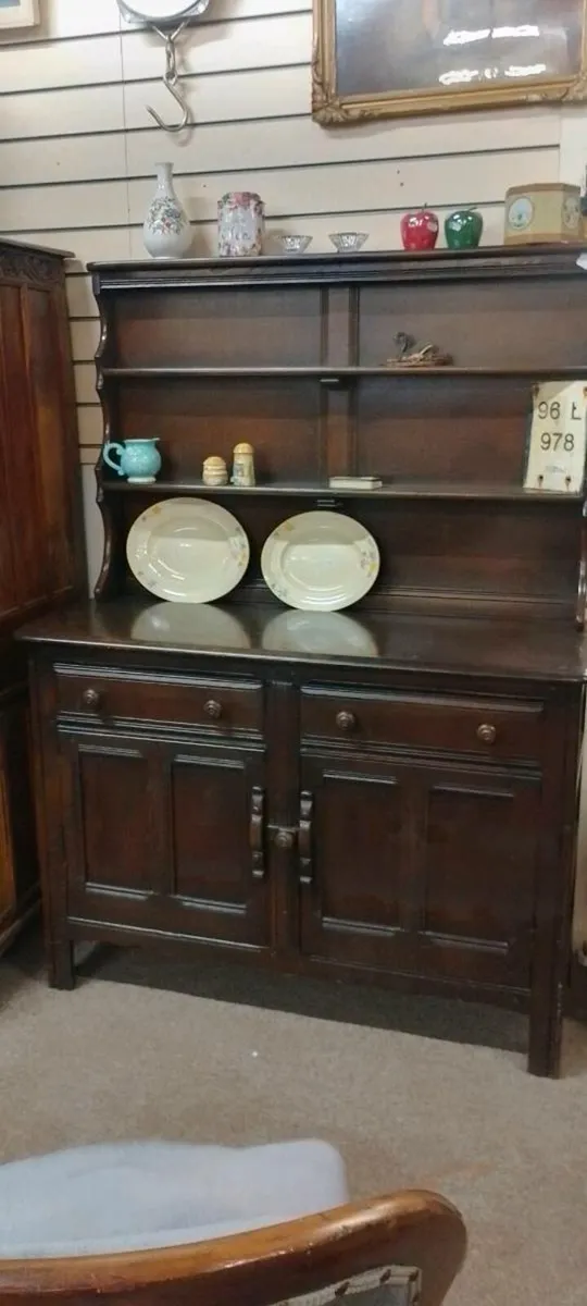 Dark Elm Ercol Kitchen Dresser - Image 2