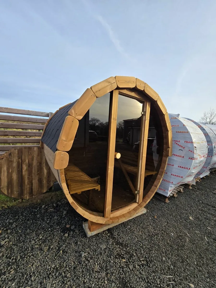Thermowood barrel sauna 1.8m - Image 1