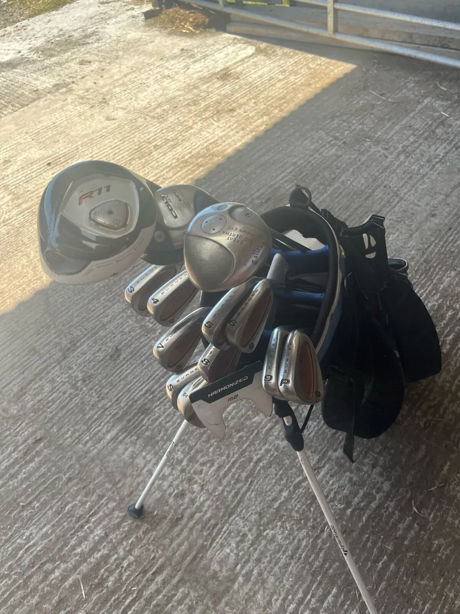 Golf clubs and bag - Image 1