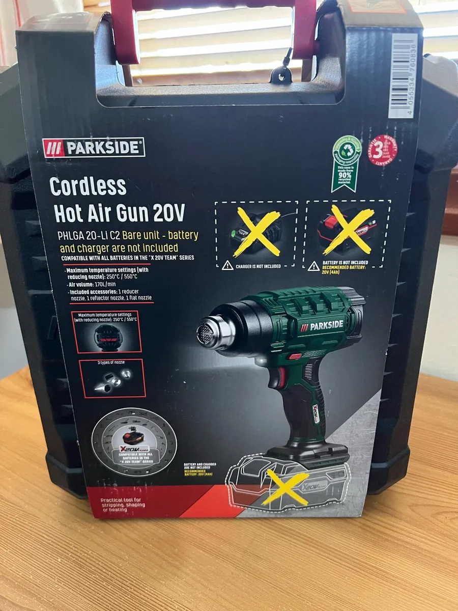 20V Cordless Hot Heat Air Gun Bare Unit Parkside. - Image 4