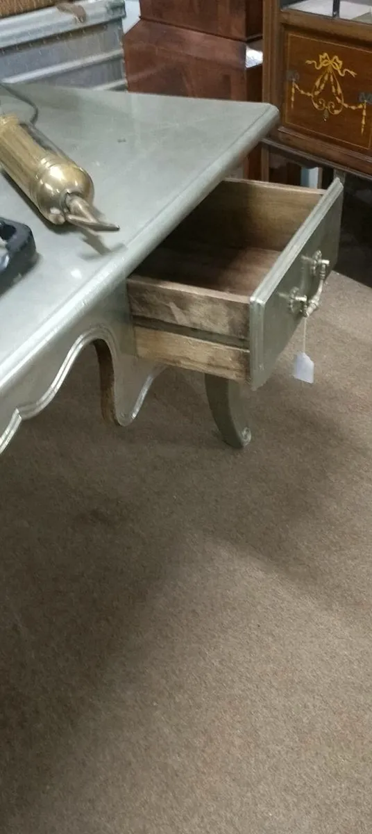 Oversized Aluminium Encased Office Desk - Image 2