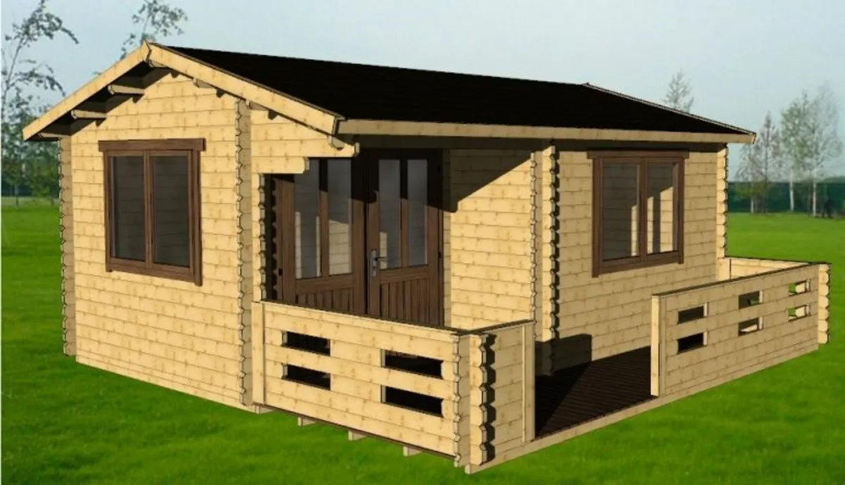 Solid wood cabin "Gloria" 5×5m - Image 4