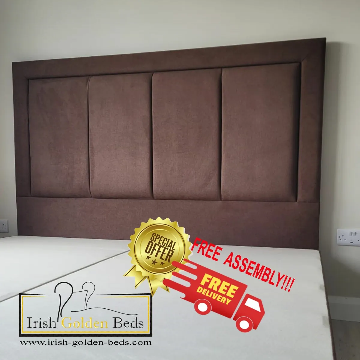bed frame and headboard,free delivery - Image 2