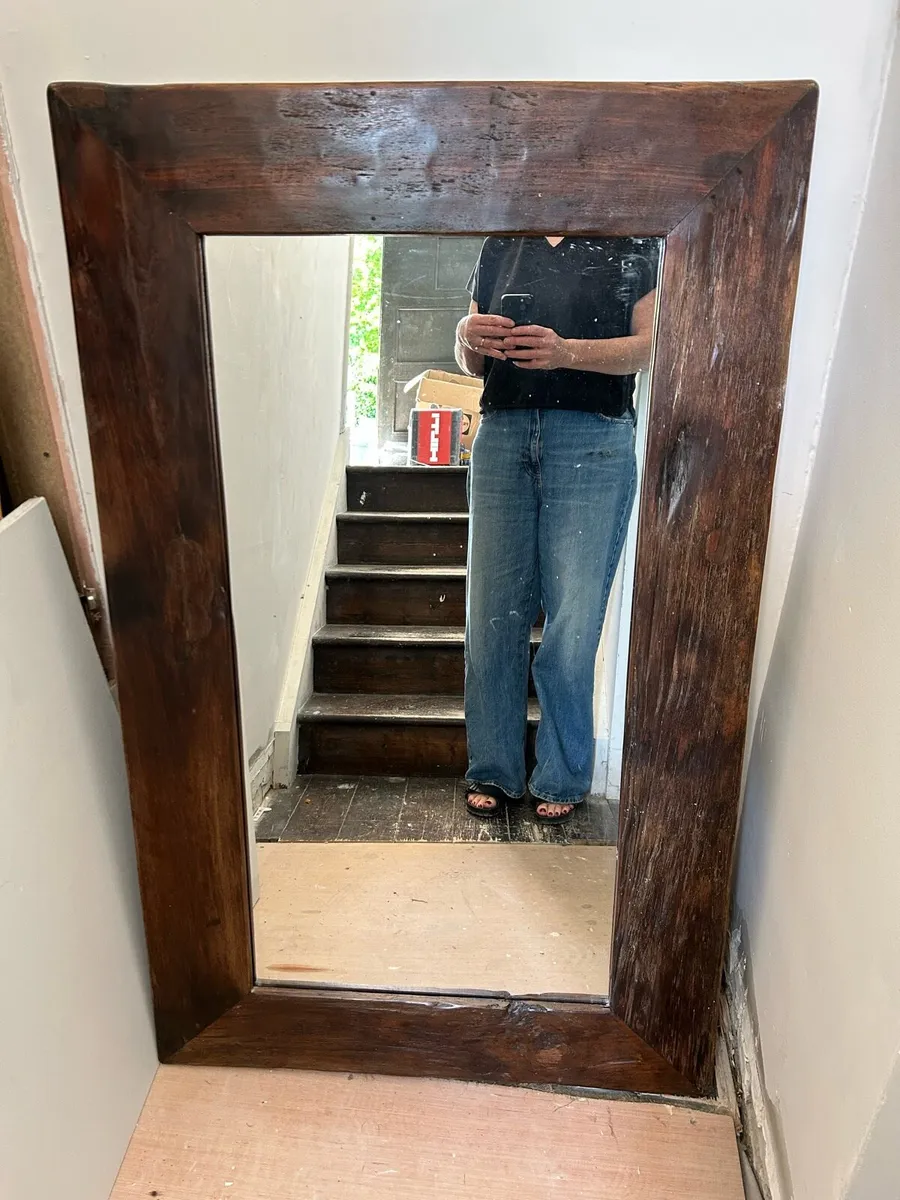 Teak large mirror - Image 2