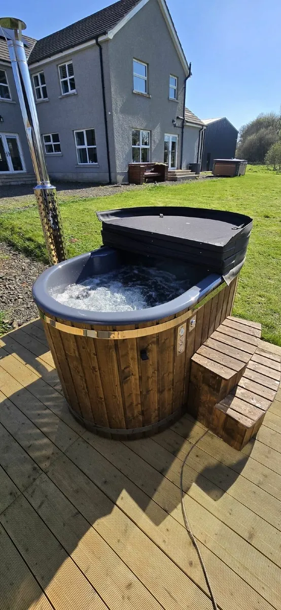 Wood fired 2 person hot tub - Image 4