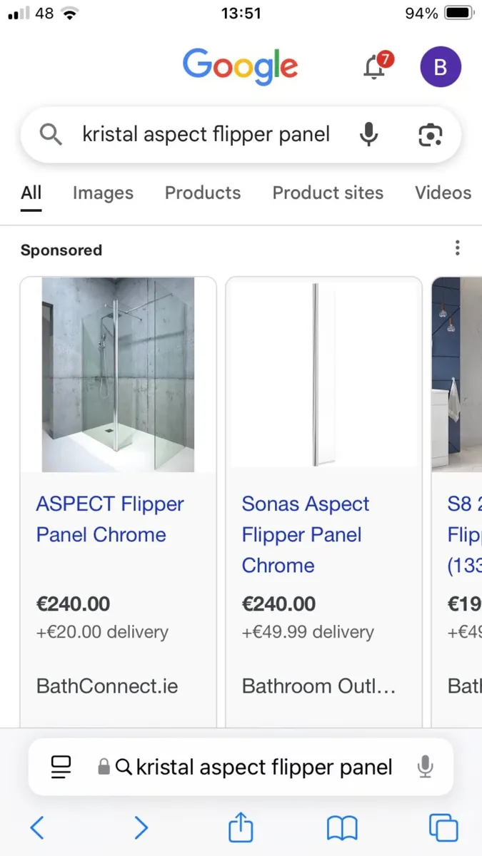 Wet room flipper panel - Image 4