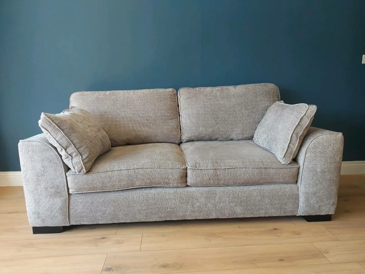 3 Seater Fabric Suite + 2 Armchairs - Image 1