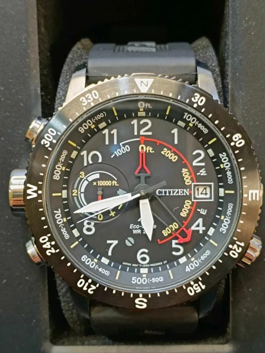Citizen Eco-Drive Altimeter Watch with Box - Image 3