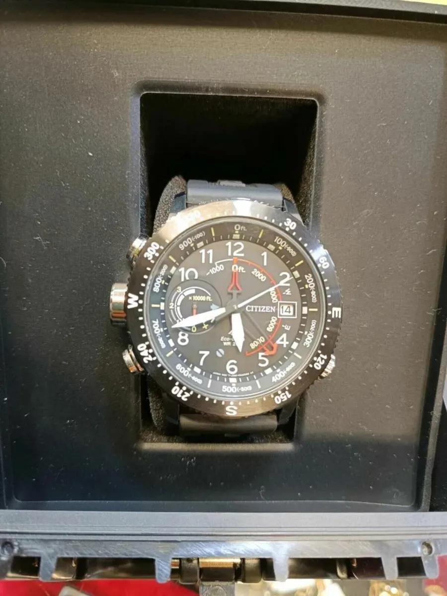 Citizen Eco-Drive Altimeter Watch with Box - Image 2