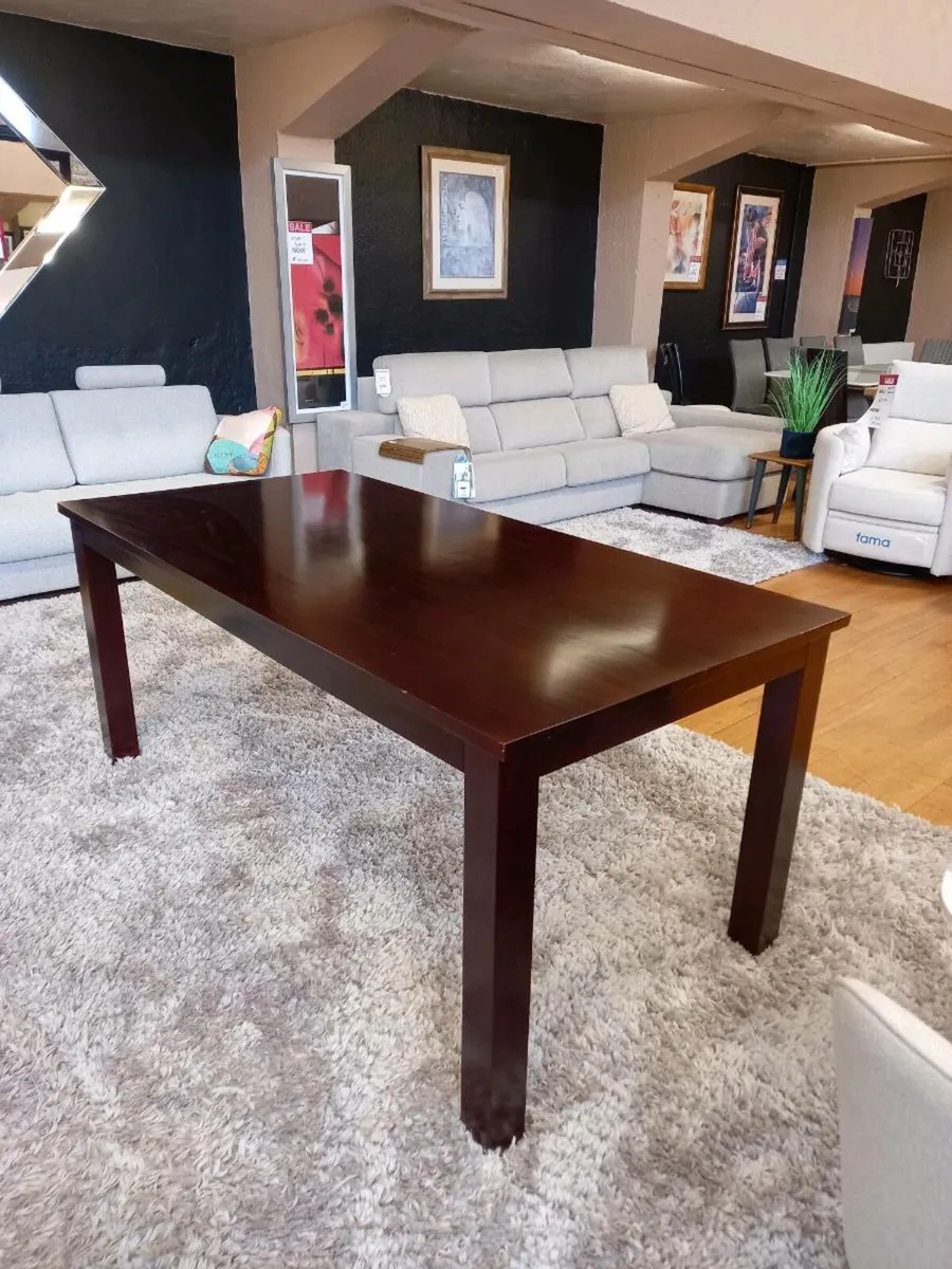 Polished Milano Mahagany table - Image 1