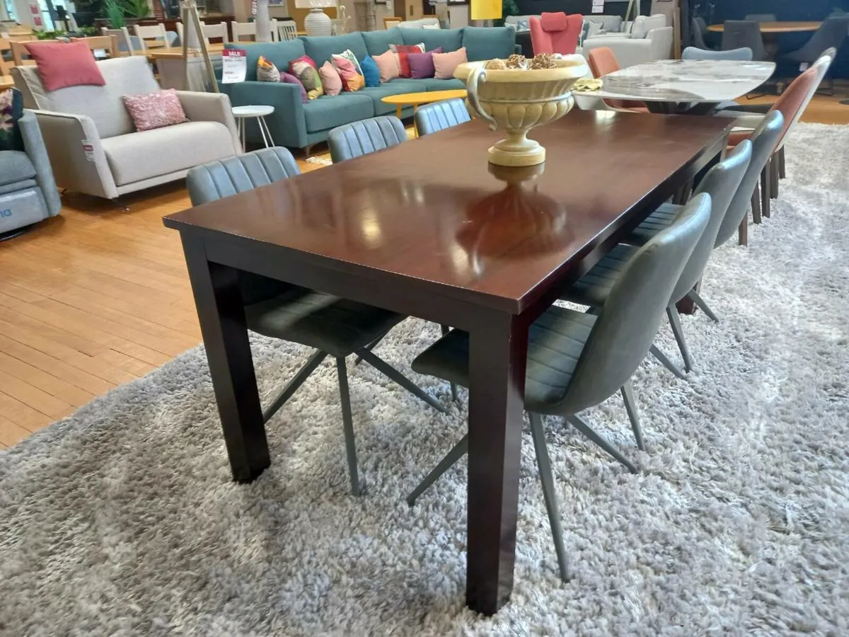 Polished Milano Mahagany table - Image 4