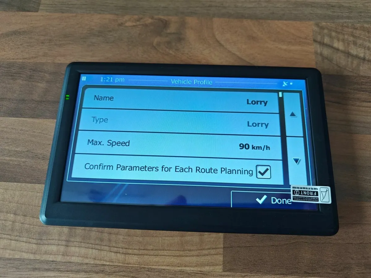 7-inch HGV sat nav - Europe map 2025 - Image 2
