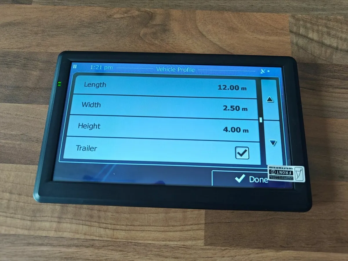 7-inch HGV sat nav - Europe map 2025 - Image 3