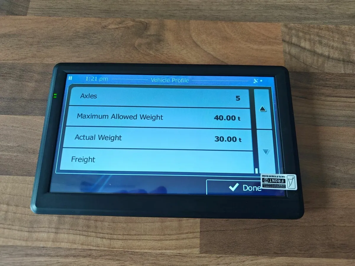 7-inch HGV sat nav - Europe map 2025 - Image 4