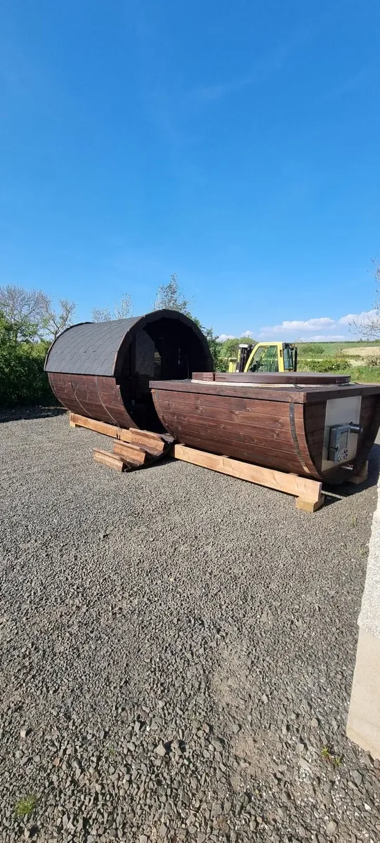 2in1 Barrel sauna + hot tub - Image 4