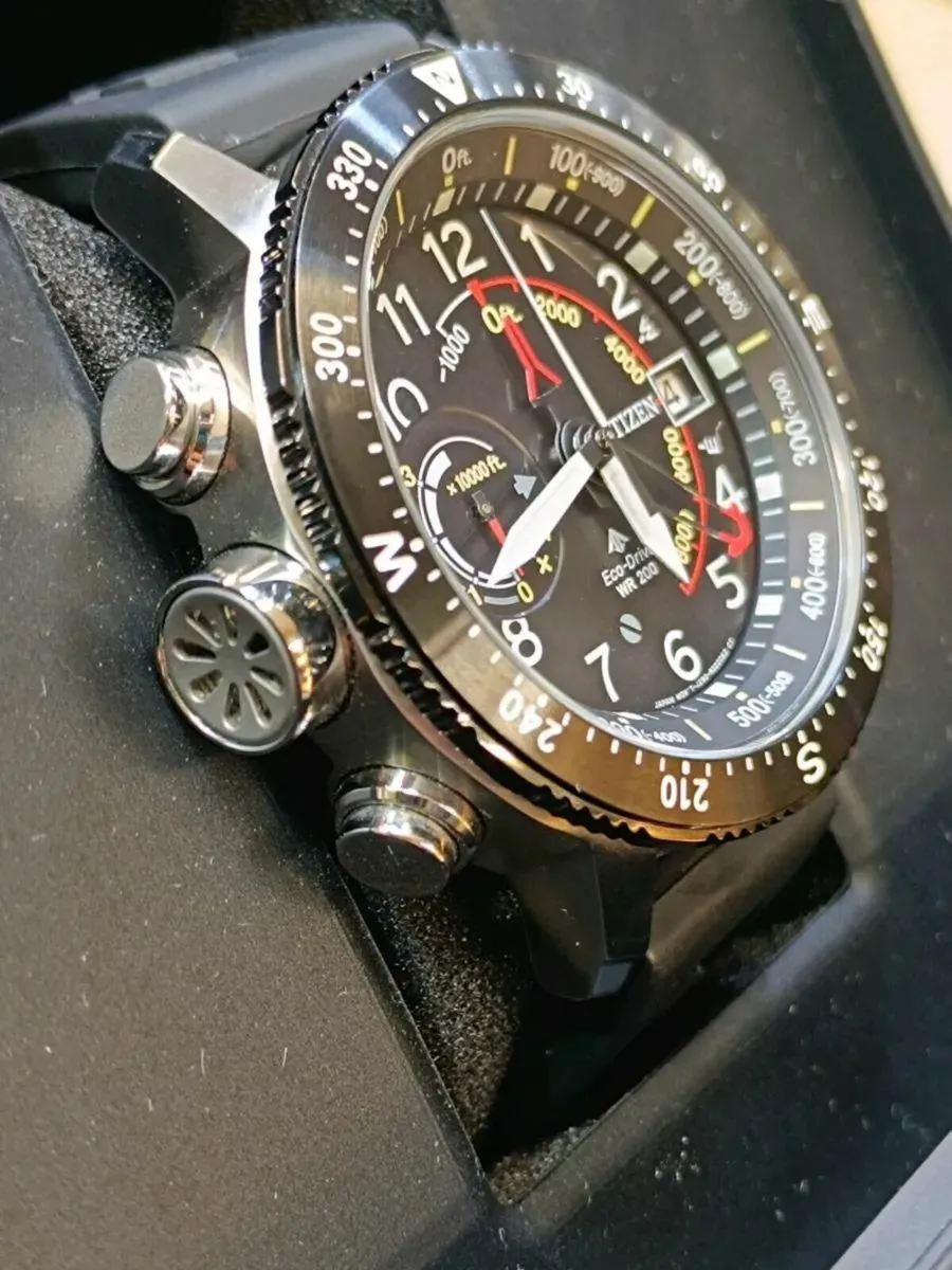Citizen Eco-Drive Altimeter Watch with Box - Image 4