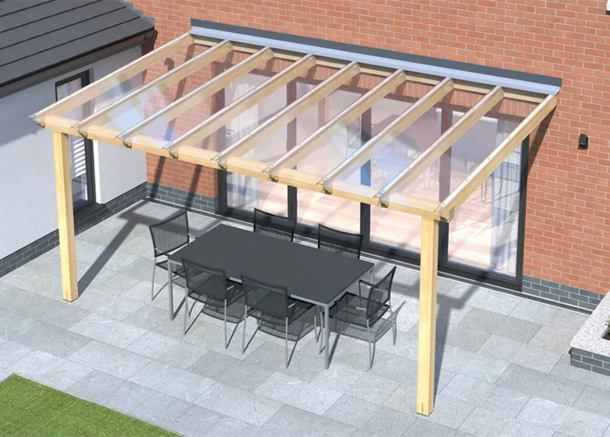 R Glaze Clear Pergola Roof System - Image 1