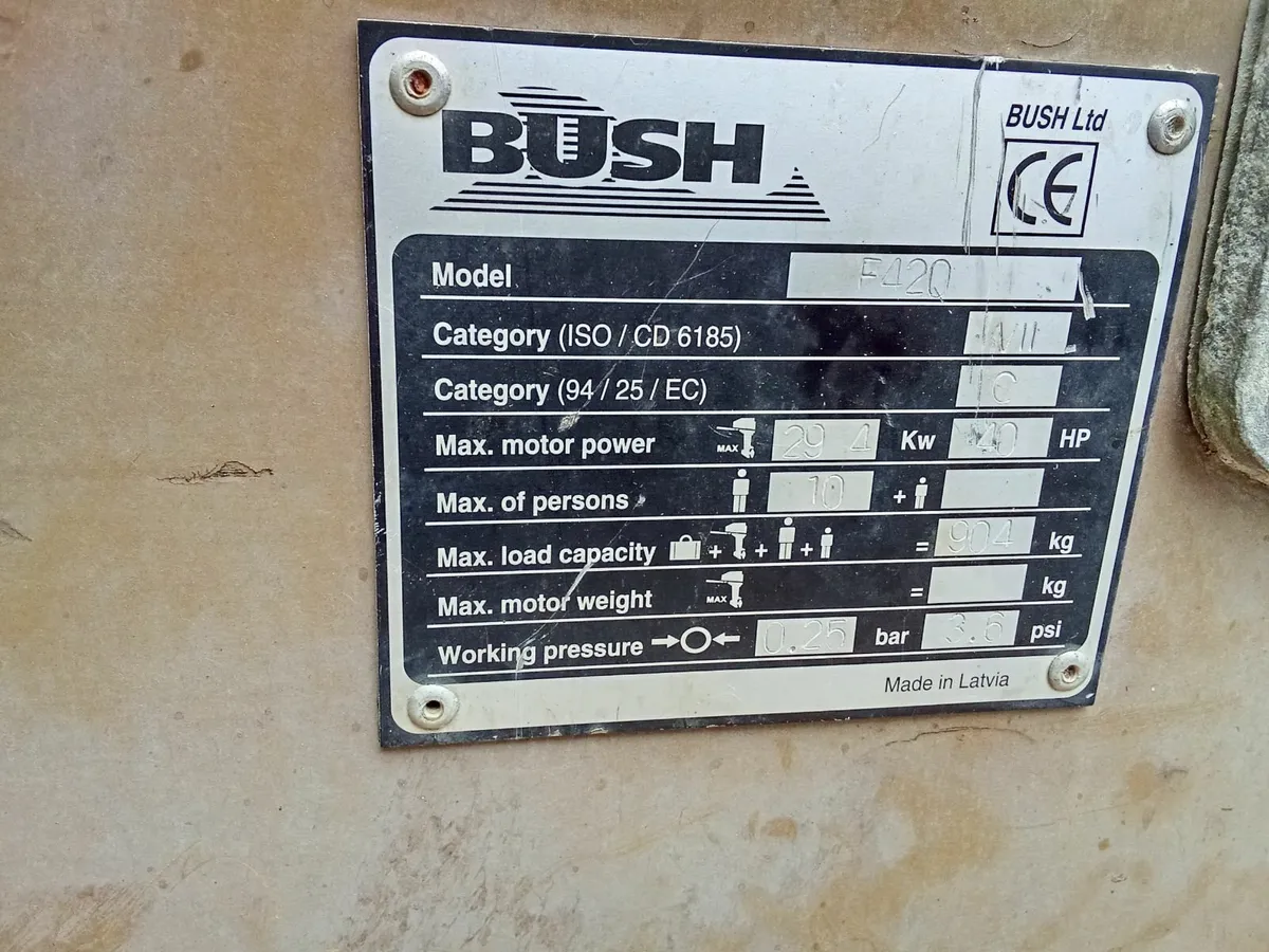 Inflatable boat BUSCH-420 +trailer - Image 4