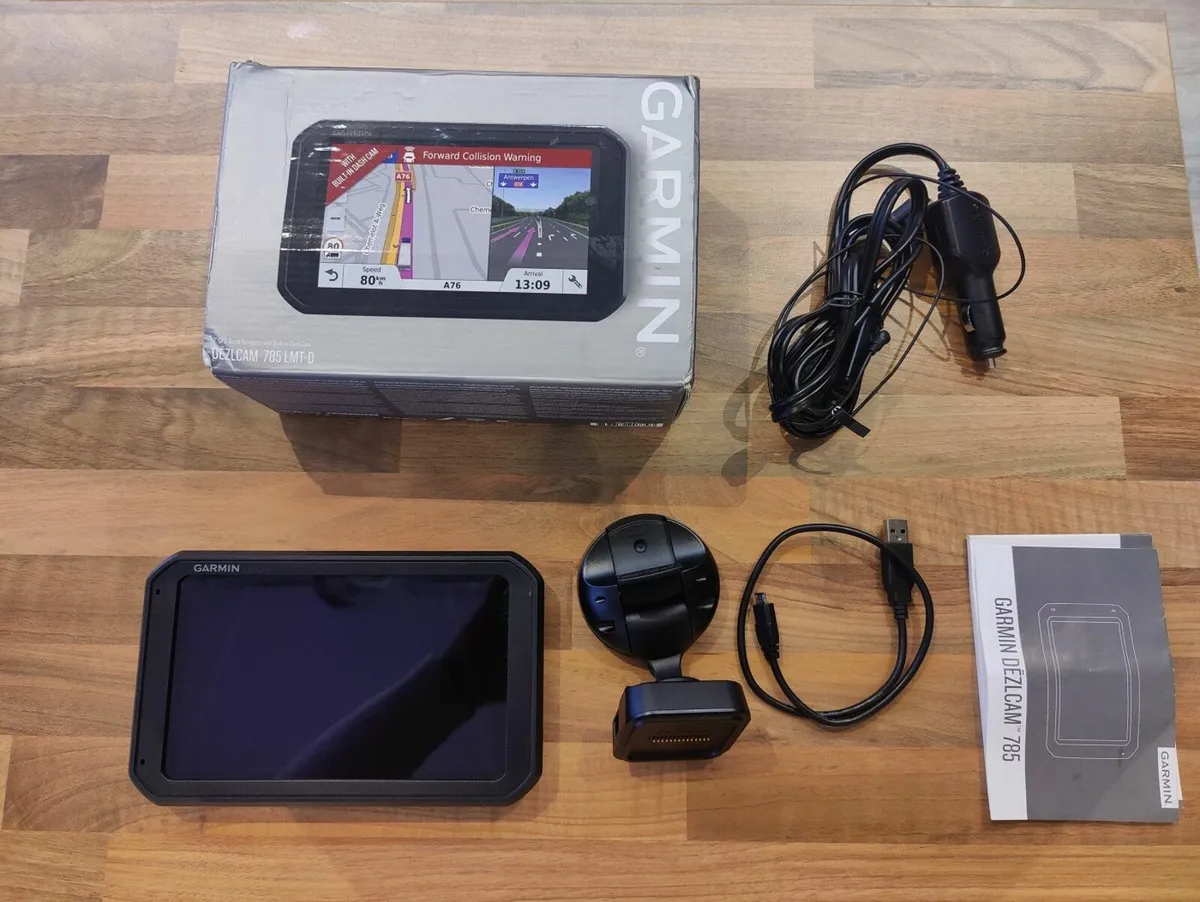 Garmin dezlcam 785 HGV sat nav - Eircodes -Dashcam - Image 1