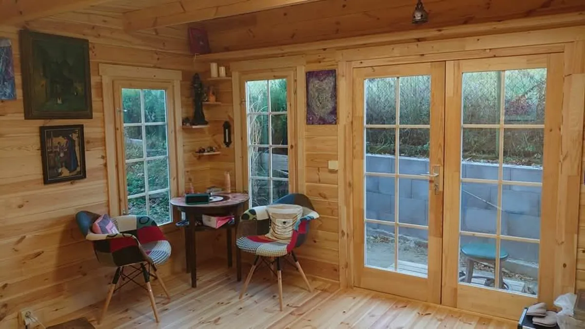 Solid wood cabin "Elton" 5×4m - Image 2