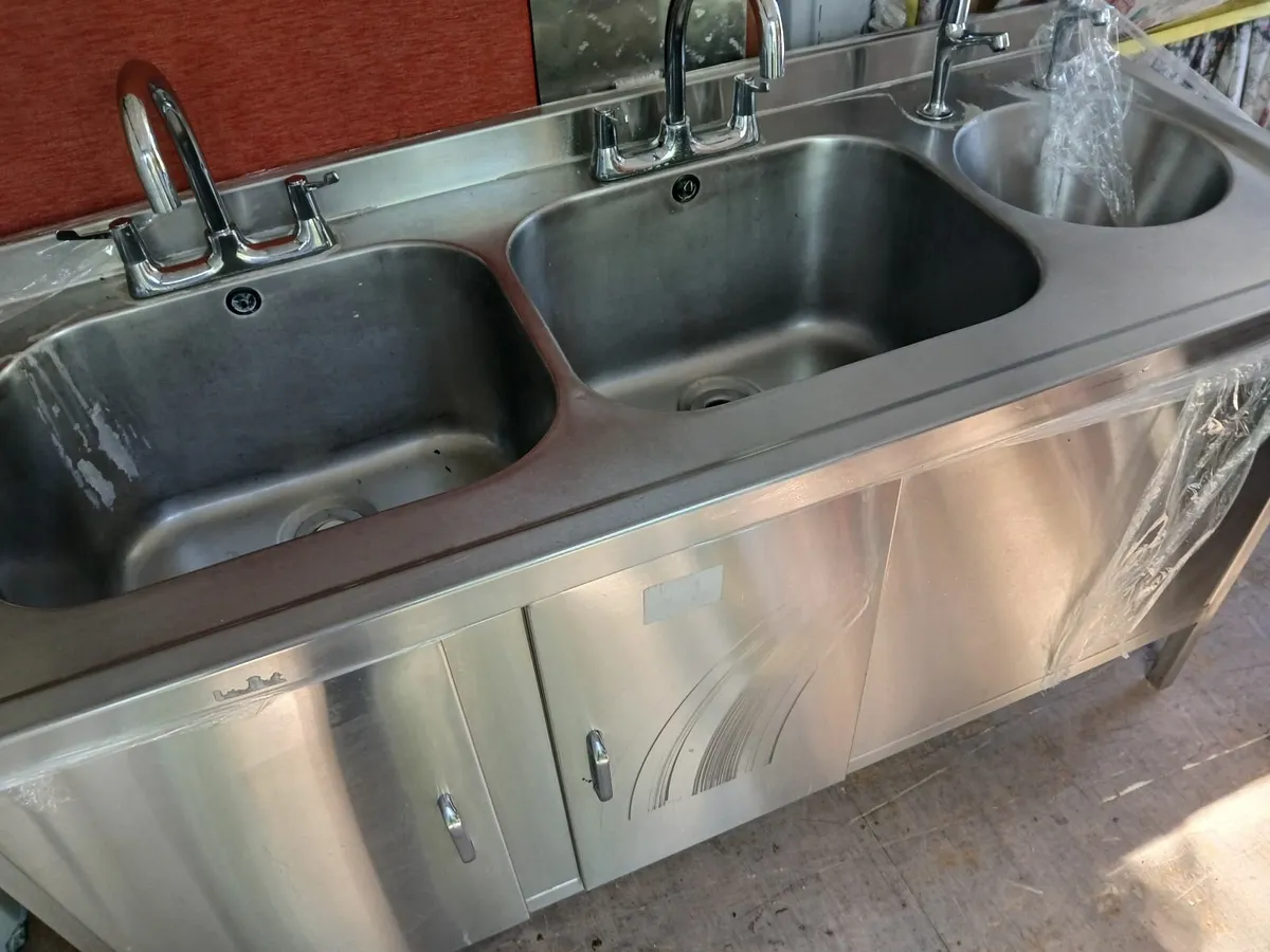 Stainless steel cabbinet /sink unit delivered - Image 1