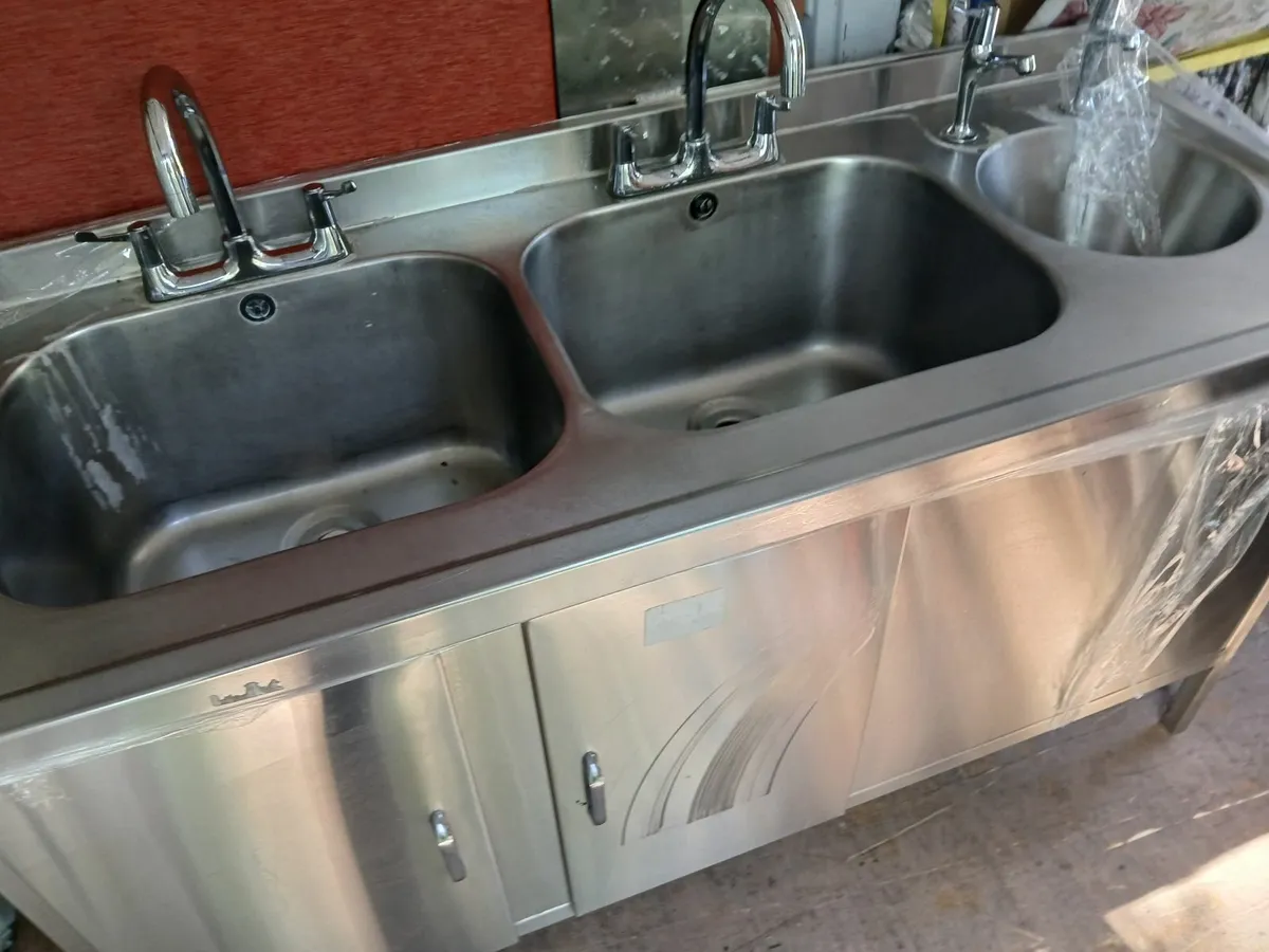 Stainless steel cabbinet /sink unit delivered - Image 2