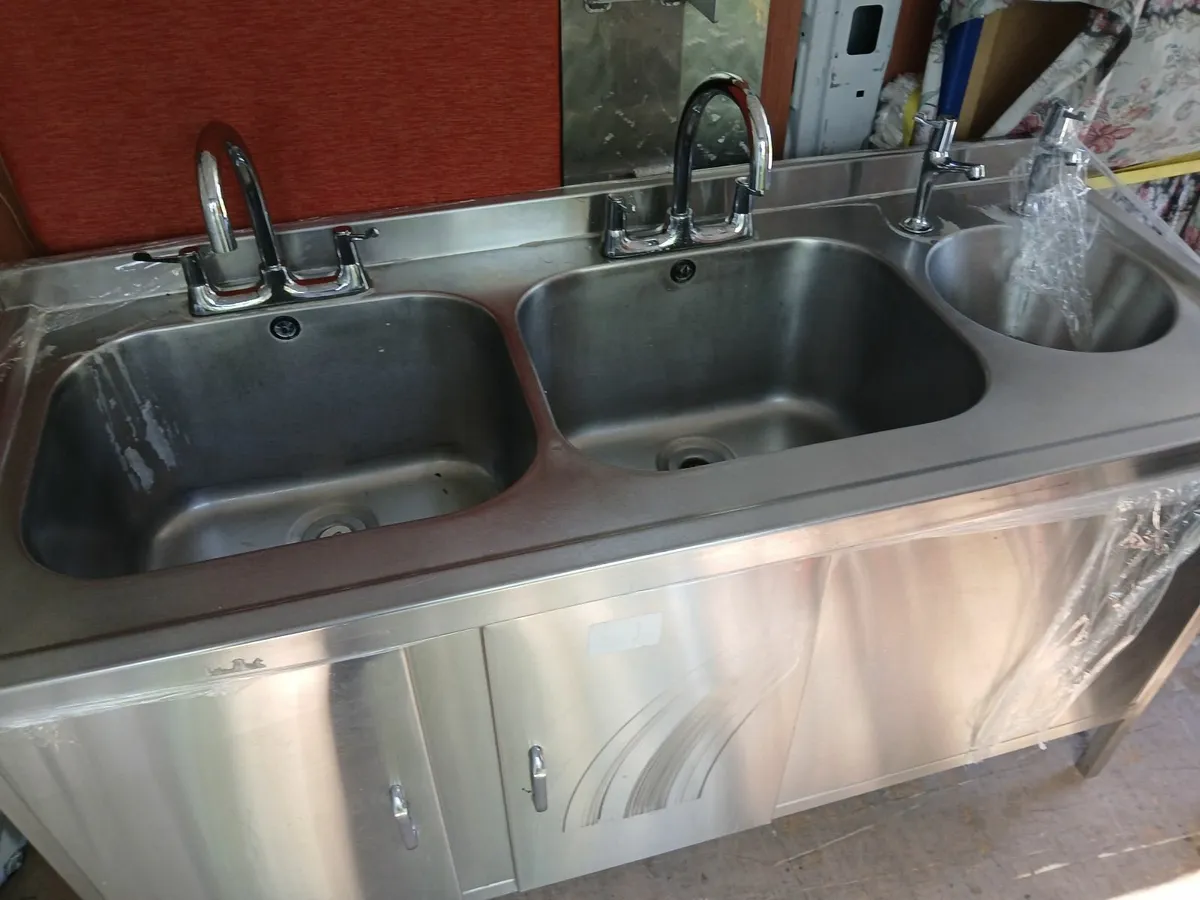 Stainless steel cabbinet /sink unit delivered - Image 3