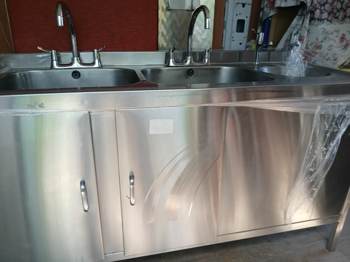 Stainless steel cabbinet /sink unit delivered - Image 4