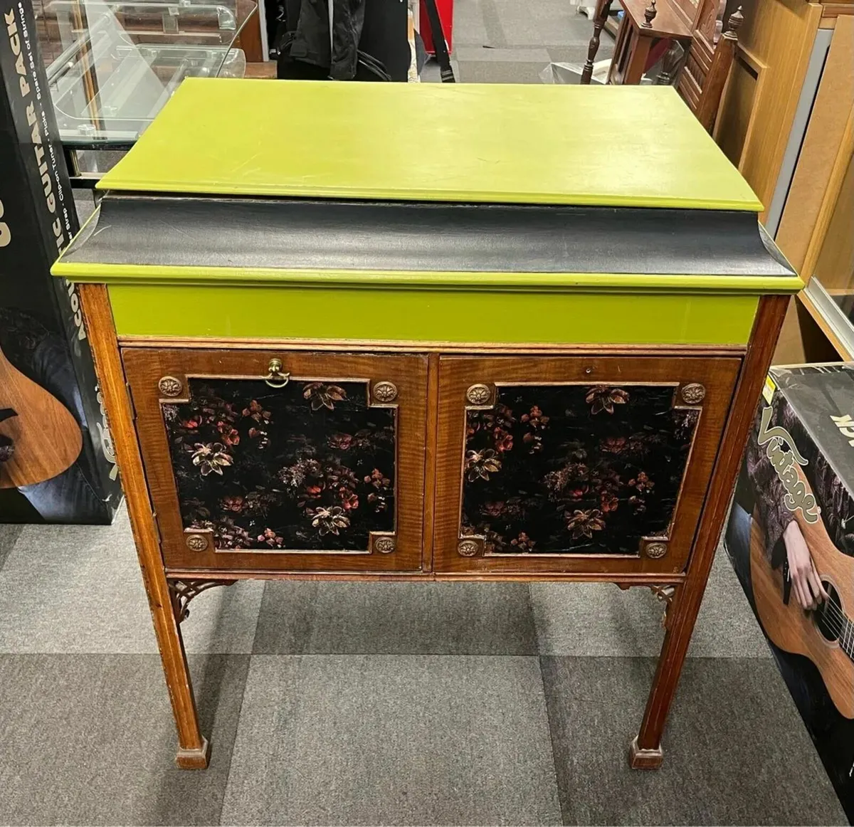 Vintage Curio Cabinet/Table - Image 1