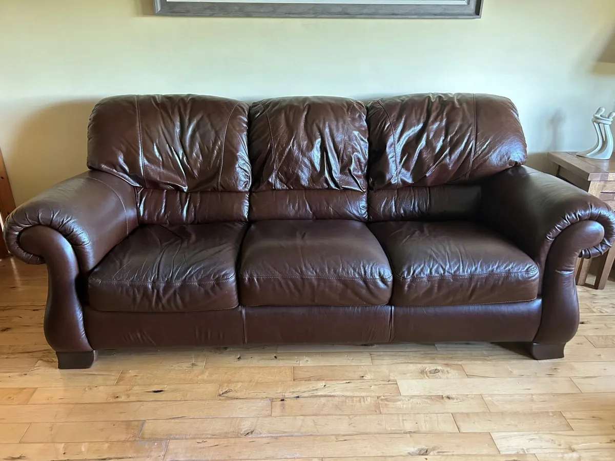 3 Piece Leather Suite - Image 2