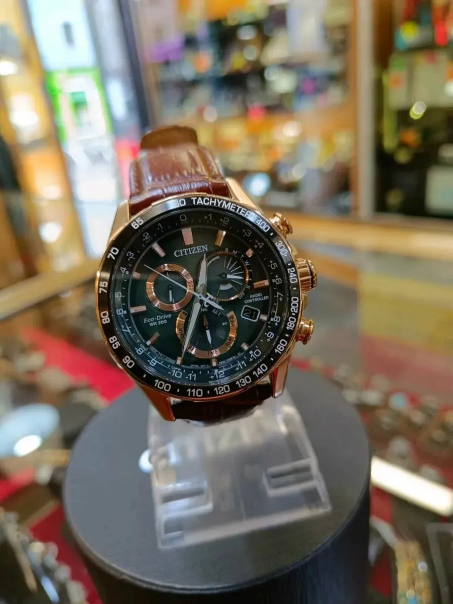 Citizen Eco-Drive WR 200 Watch, Leather Starp - Image 1