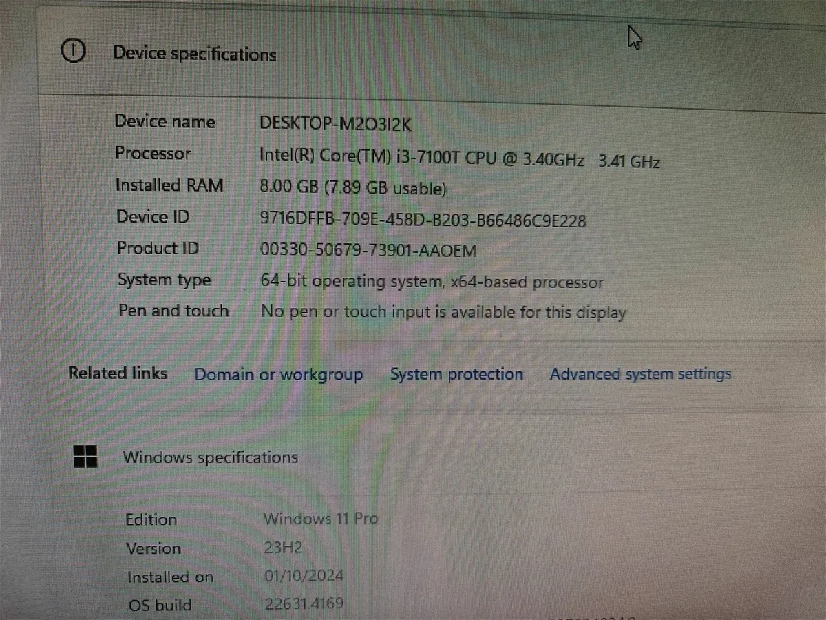 Lenovo ThinkStation M710q Tiny PC | i3 | 8GB | 256 - Image 4