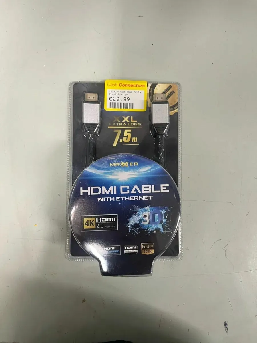 XXL HDMI And Ethernet cable 7.5m - Image 1