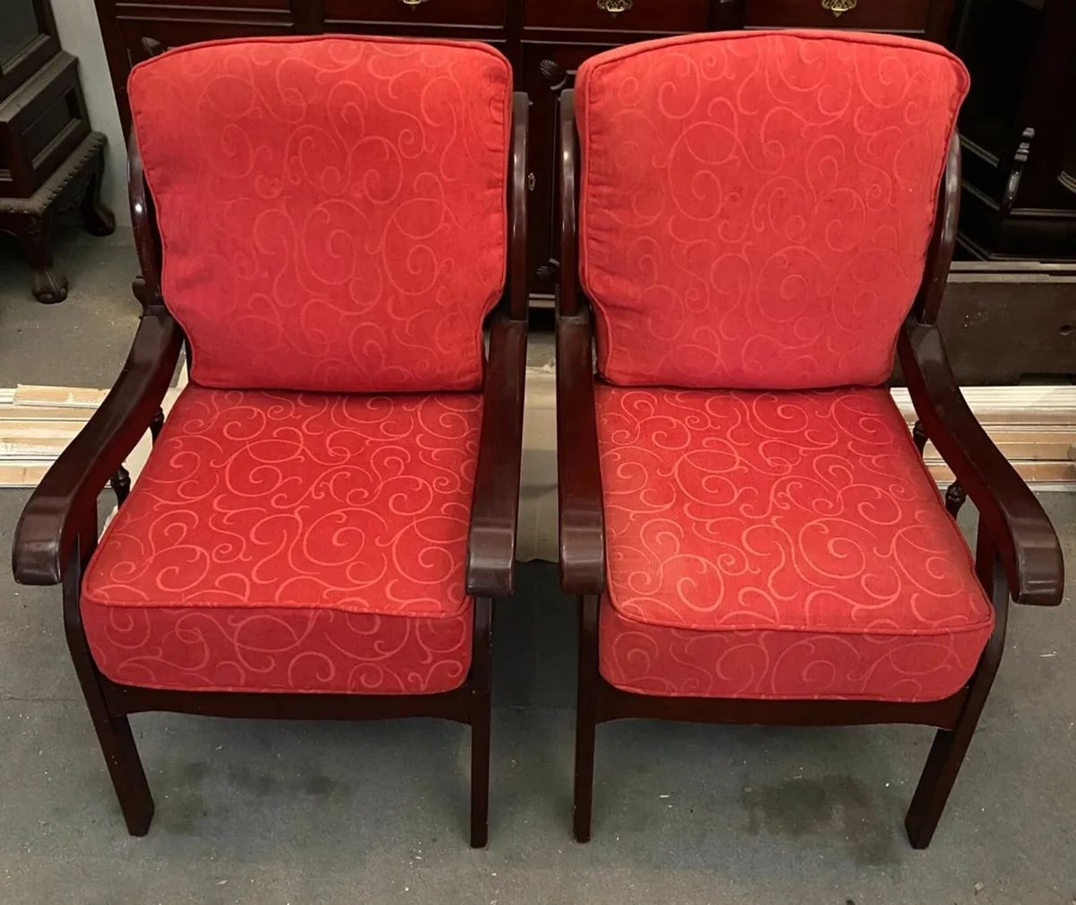 Pair Of Fireside Chairs - Image 1