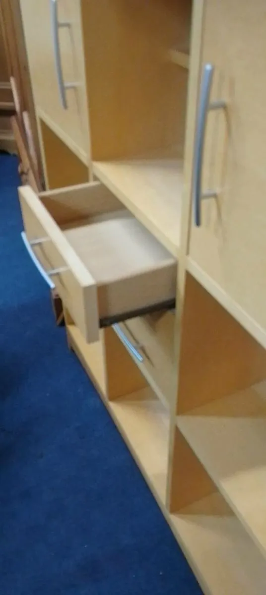 Large Beech Effect Sideboard - Image 2