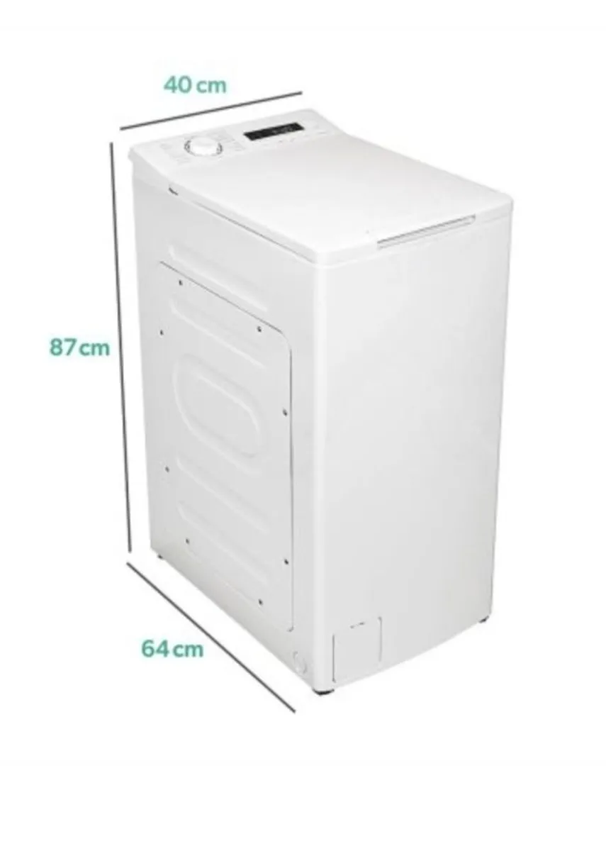 electriQ eiQWMTL8A Freestanding 8KG 1300 Spin Top Loading Washing Machine White - Image 2