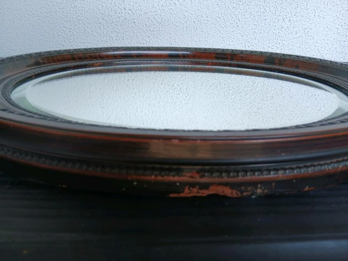 Old Oval Mirror - Image 2
