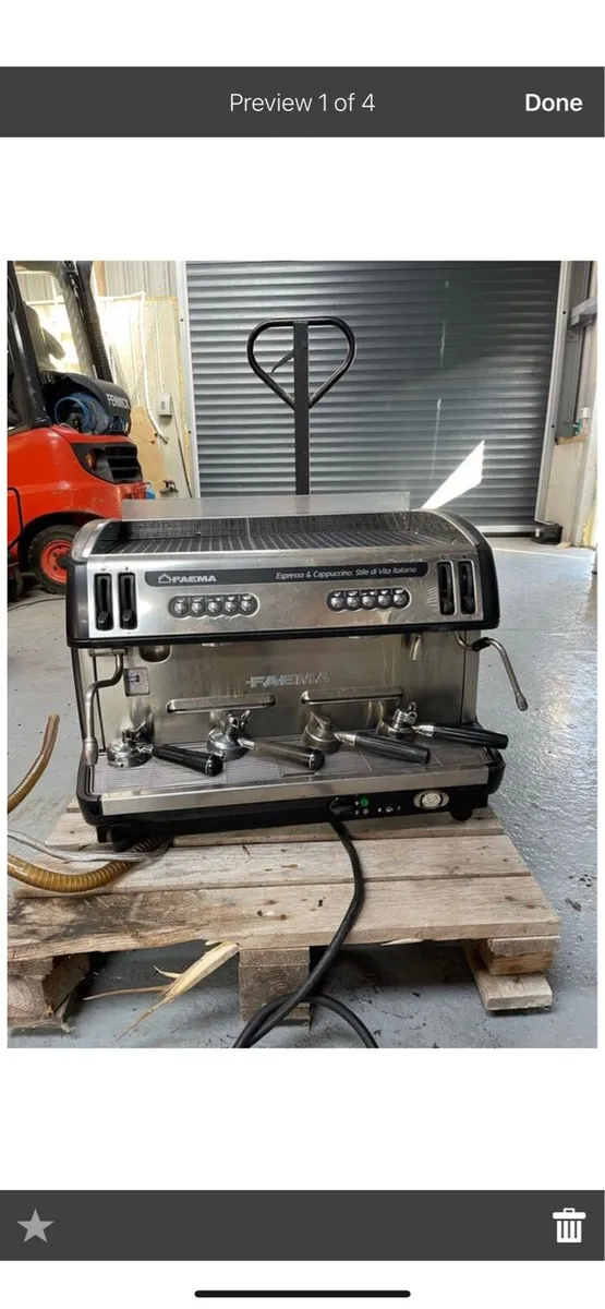 Fraccino espresso machine 2 groups - Image 1