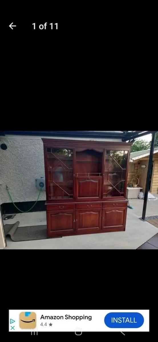 Dining room hand made solid mahogany furniture - Image 2
